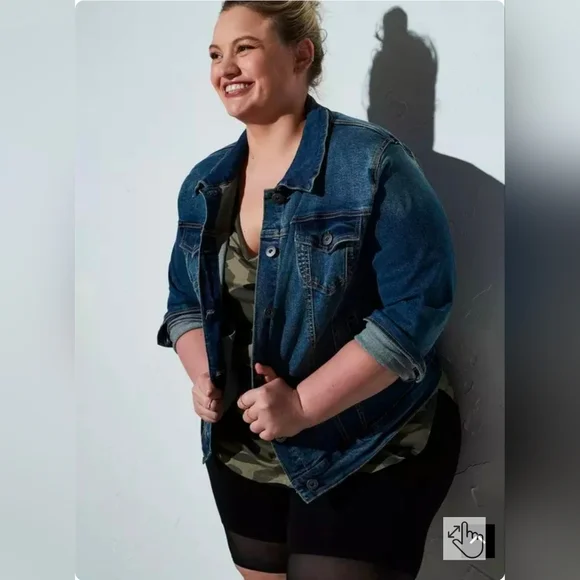 Torrid Black Mesh Hem Bike Short - Picture 5 of 5